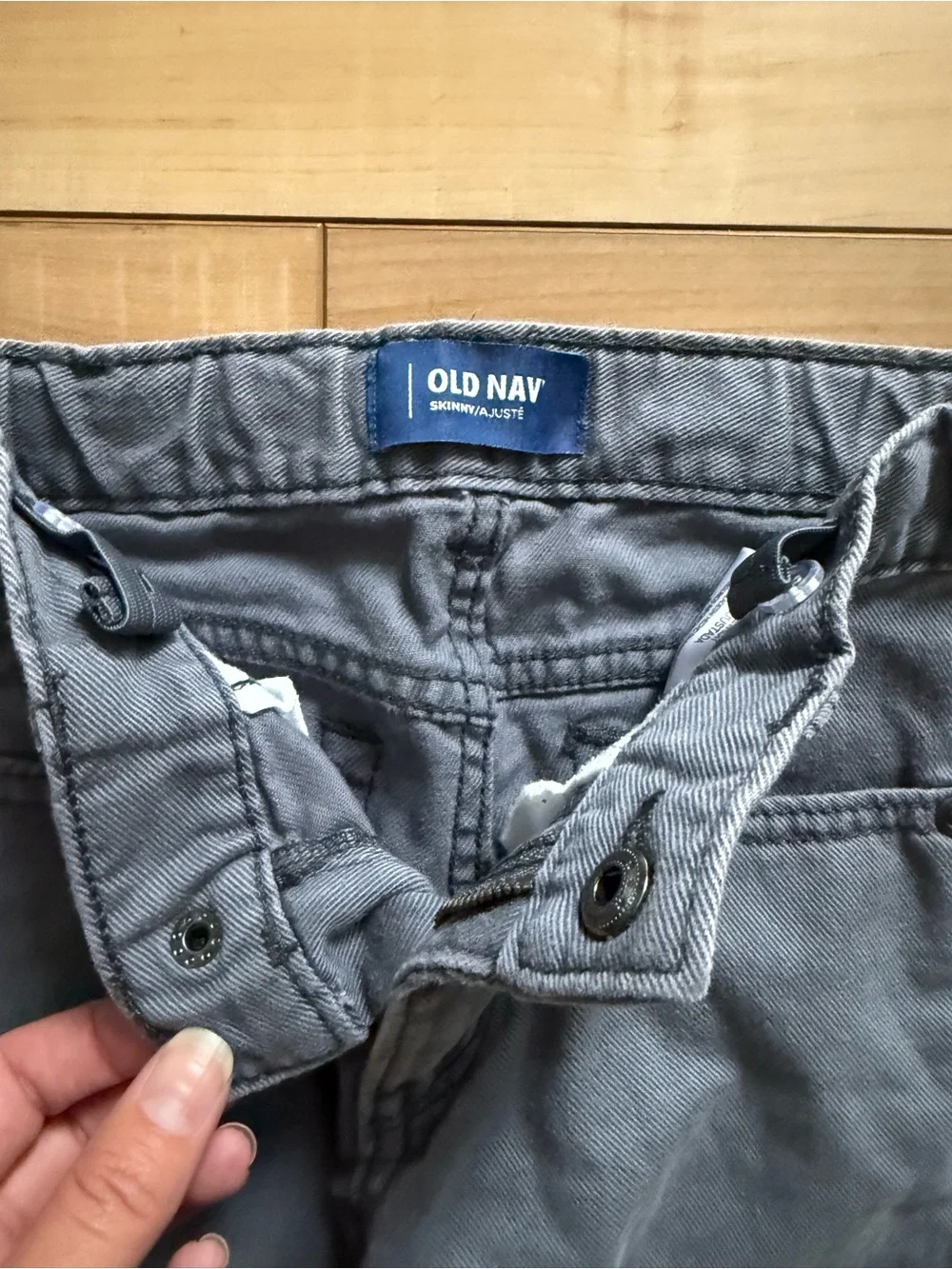 Old Navy Boys Gray Straight Jeans - Slim Fit